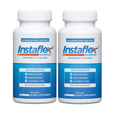 Instaflex Advanced bottle close-up showing joint support formula for daily mobility