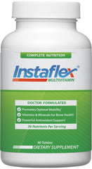 Instaflex Multivitamin bottle with label highlighting joint support and bone health potential