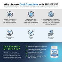 Instant Brands BLIS K12 capsule detail emphasizes oral immune support