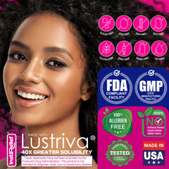 InstaRelief skin texture closeup suggests smoother, more even complexion