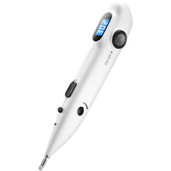 InsurMedic electronic acupuncture pen showing meridian detection for precise point location