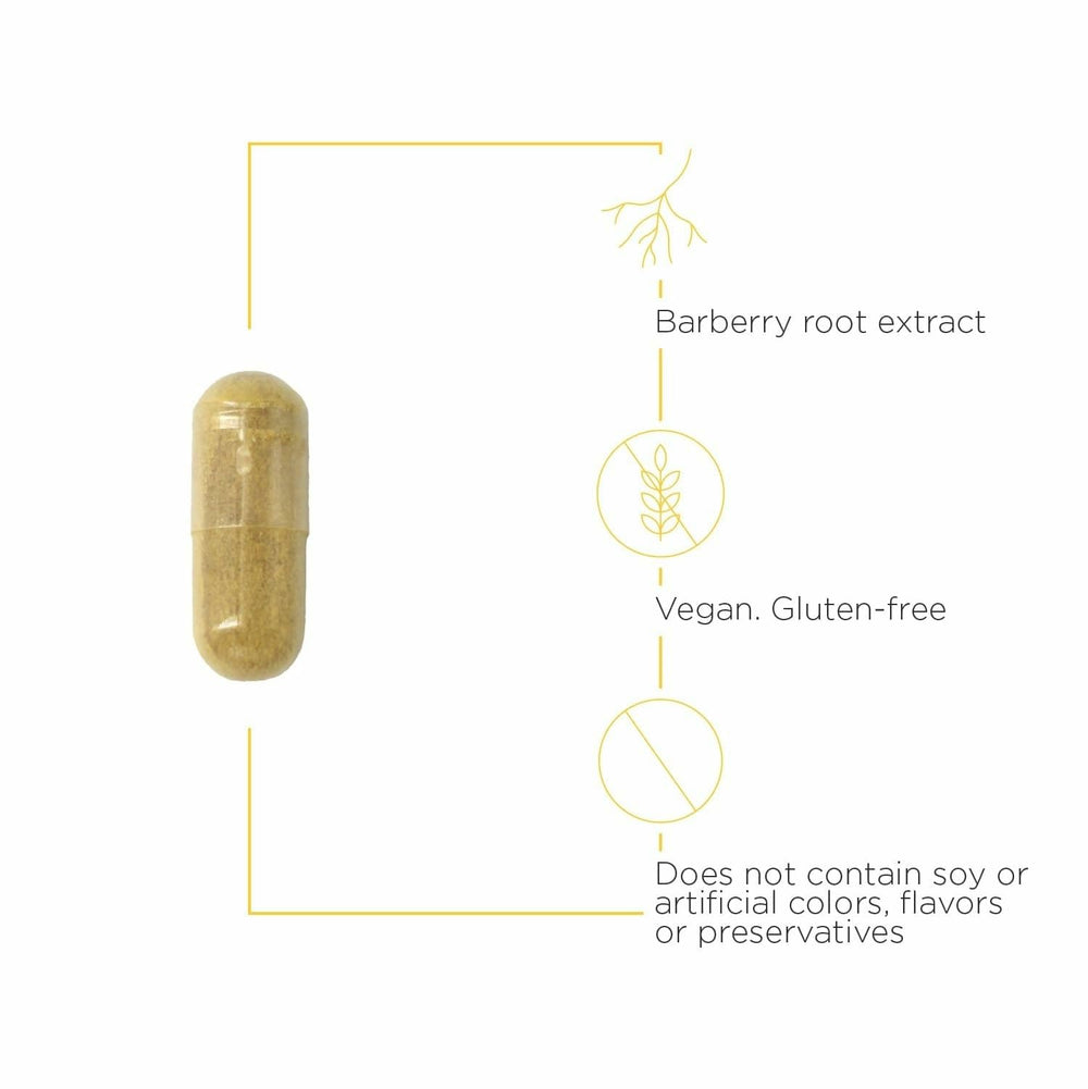 Integrative Therapeutics Berberine Complex barberry and Oregon grape extract close-up.