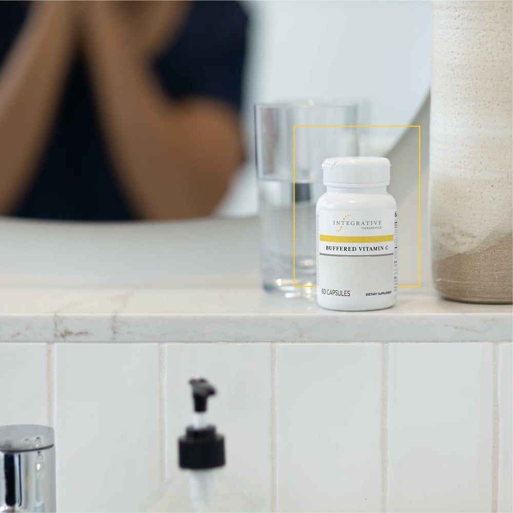 Integrative Therapeutics Buffered Vitamin C label detail shows ingredient transparency
