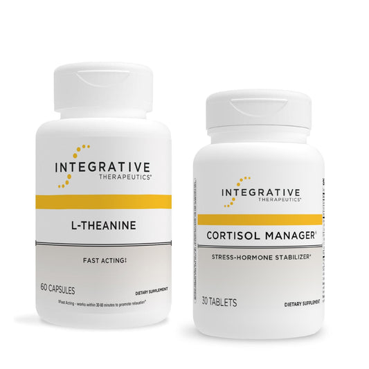 Integrative Therapeutics Cortisol Manager bottle for daily stress support.