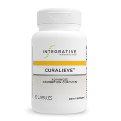 Integrative Therapeutics Curalieve bottle front highlighting high-absorption curcumin.