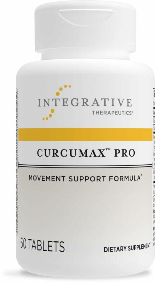 Integrative Therapeutics Curcumax Pro bottle showing daily movement support labeling.