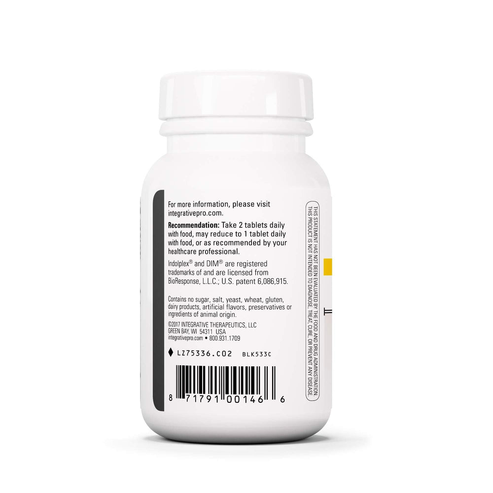 Integrative Therapeutics Flush-Free Niacin label closeup highlighting ingredients