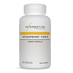 Integrative Therapeutics Osteoprime Forte bottle signals bone health support.