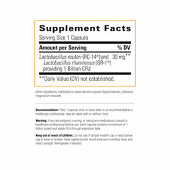 Integrative Therapeutics Pro-Flora capsules shown for convenient daily use.