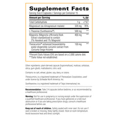 Integrative Therapeutics Pro-Som bottle label showing magnesium, theanine, and curcumin blend.