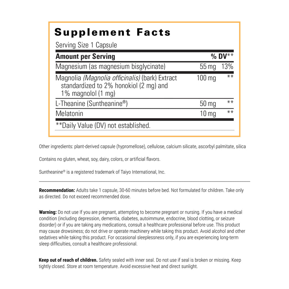 ProThrivers Sleep capsules close-up highlighting melatonin and magnesium for sleep support.