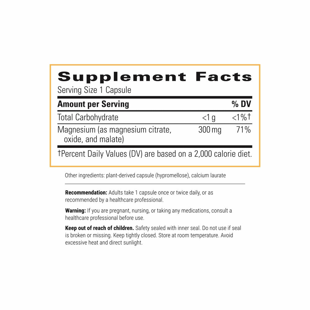 Tri-Magnesium capsules close-up highlighting energy support