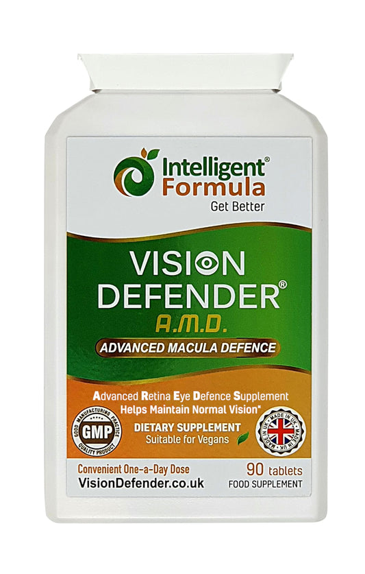 Intelligent Formula Vision Defender bottle front view for daily eye vitamin support