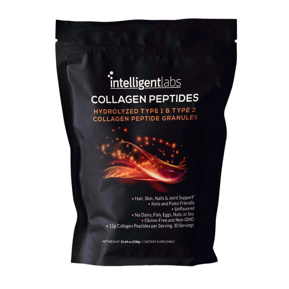 Intelligent Labs collagen powder unflavored packaging for everyday use