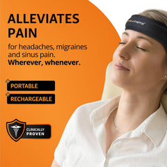 Intellinetix Headache Band offers vibration therapy for sinus relief on the go.