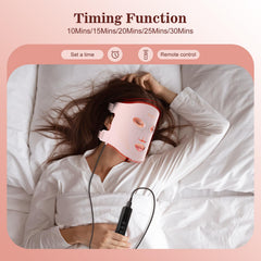 INTEO red light mask with 630nm and 830nm wavelengths for skin support
