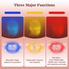 INTEO red light mask blue and yellow modes for oil balance and redness relief