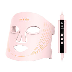 INTEO red light mask front view for at-home sessions