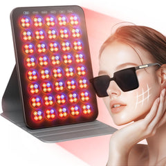 INTEO red light therapy device on table for facial treatment