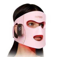 INTEO red light therapy face mask with four modes for versatile at-home skincare