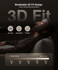 INTEO red light therapy mask 3D fit nose space for breathable wear