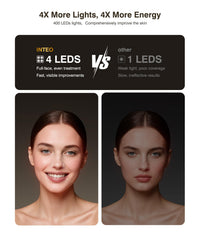 INTEO red light therapy mask eye protection for safe sessions