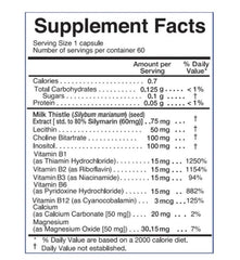 Interfarma Hepasil B-Complex bottle in lifestyle shot; supports detox and inflammation balance.