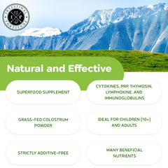 Intestinal Fortitude additive-free label communicates natural sourcing and minimal processing.