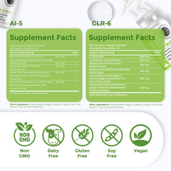 Intestinal Fortitude GLR-6 bottle with capsules promoting mucosal protection.
