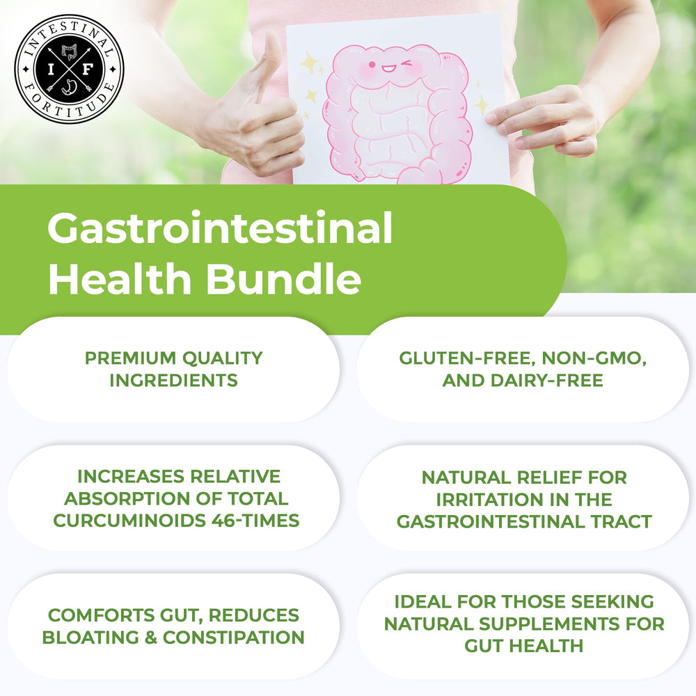 Intestinal Fortitude green tea EGCG capsules showcasing digestive wellness support.