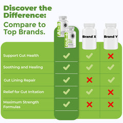 Intestinal Fortitude non-GMO label emphasizing clean, USA-made production.