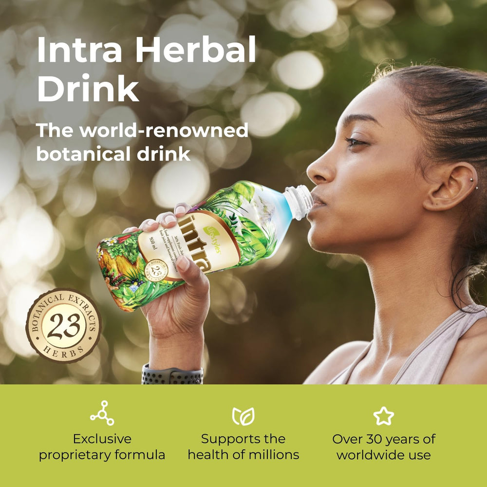 Intra CardioLife bottle displays plant-based cardiovascular support.