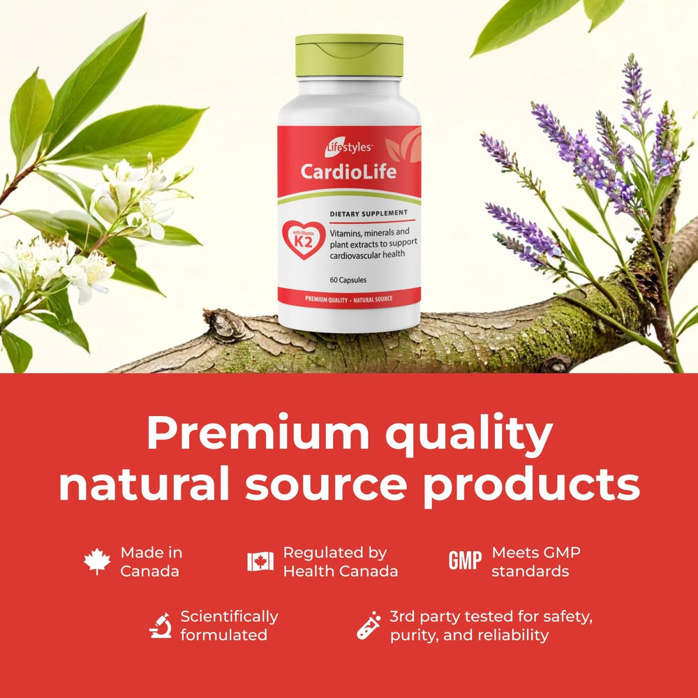 Intra CardioLife label details ingredients and benefits.