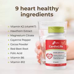 Intra CardioLife pill close-up for convenient daily use.