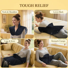 Large 24 by 20 inch dimensions fit most users