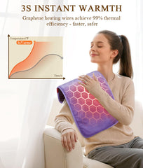 InVarme graphene heating pad with quick 3-second warm-up for comfort.