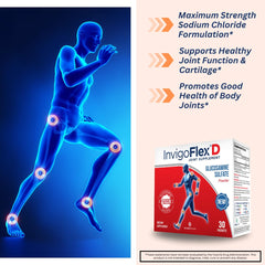 INVIGOFLEX glucosamine sulfate packet angle view for easy daily dosing