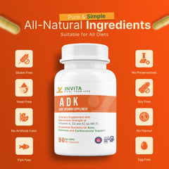 INVITA ADK K2 MK7 500mcg hint at improved bone density synergy.