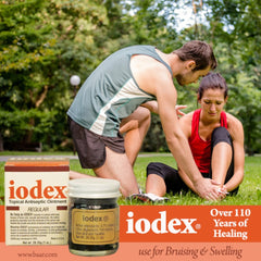 IODEX 1-ounce jar on clean white background for home first aid