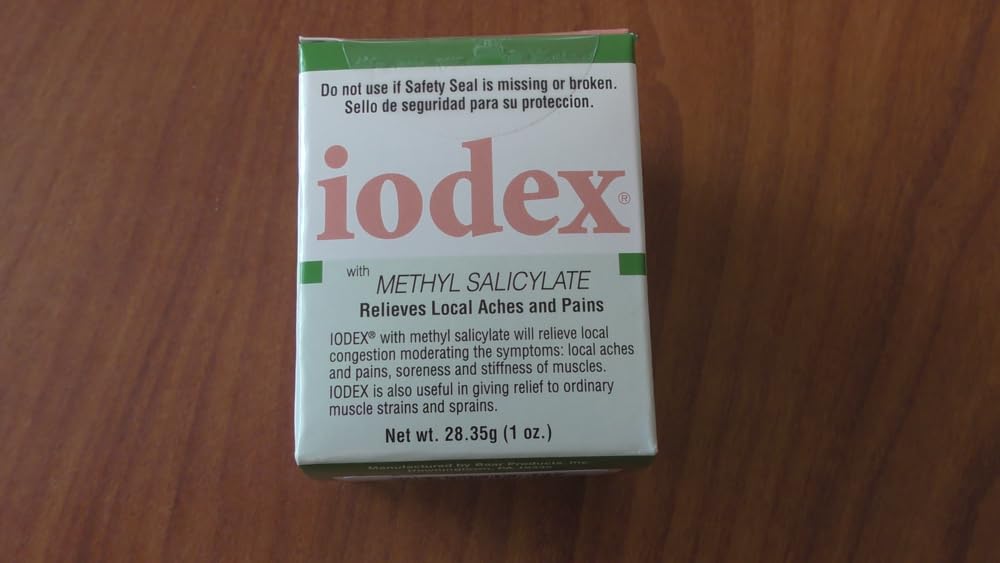 IODEX BAAR methyl salicylate ointment tube side view for easy handling