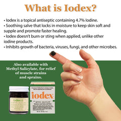 IODEX label emphasizes USA-made quality for reliable first aid.