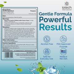 ioRinse AC side view bottle highlights compact design for daily care.