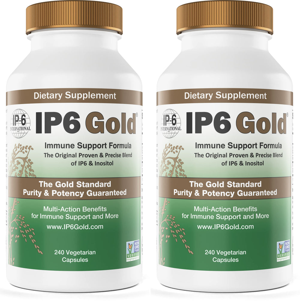 IP6 Gold immune support bottle highlighting purity and trusted sourcing for daily wellness.