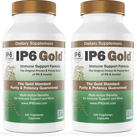 IP6 Gold immune support bottle highlighting purity and trusted sourcing for daily wellness.