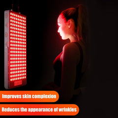iPlantop red-light therapy panel with flip-out stand for easy setup