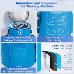 IPOW portable cold therapy unit supports on-the-go recovery.