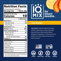 IQMIX single-serve packets shown for easy, sugar-free hydration on the go