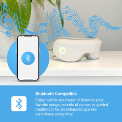 iReliev Carrying Bag keeps the eye massager and pillow organized on the go.