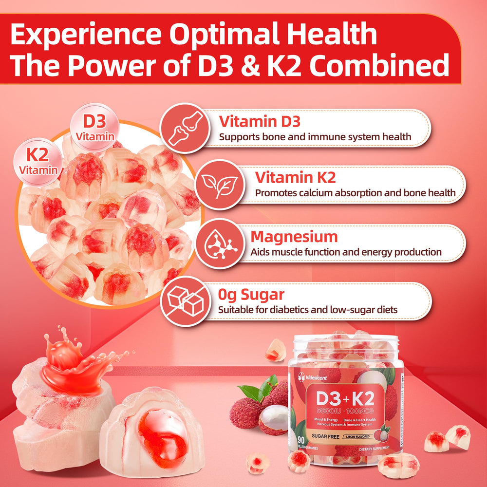 Cross-section gummy reveals liquid center for smoother texture and flavor release.