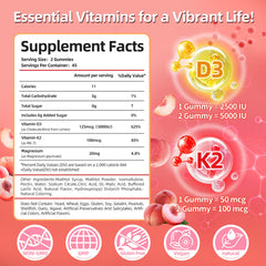 Iridesicent lychee-flavored gummies close-up showing tasty supplement.